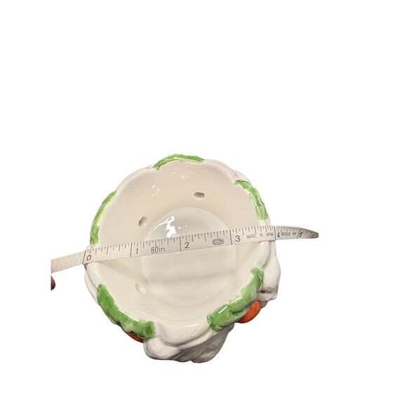 Ceramic Bunny House & Rabbit Carrot Bowl Easter Decor - Picture 10 of 10